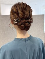 ラミエバイメルト 下北沢(lamie by melt)&nbsp;花田/結婚式ヘアセットヘアアレンジお呼ばれヘア下北沢パーティ