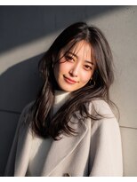 ポット バイ クレドガーデン 大宮東口店(pote by CRED GARDEN)&nbsp;秋冬のおすすめ　大人の暗髪カラー　韓国風レイヤースタイル