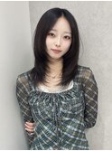 韓国ヘア/ミディアムヘア/レイヤーカット/Zina福岡天神