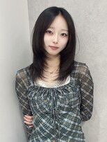 ジーナ 福岡天神(Zina)&nbsp;韓国ヘア/ミディアムヘア/レイヤーカット/Zina福岡天神