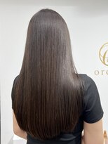 オリンテ バイ レシッド 表参道(orente by rcid)&nbsp;ダークグレージュ　ツヤツヤロングヘア