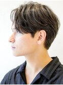 似合わせカット30代40代50センターパート刈り上げマッシュ