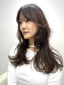 ワンズ リー 上大岡店(One's ly) ハイライトカラミルクティーベージュケアブリーチレイヤーカット