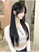 《韓国へア》盛れる顔まわり/ロングストレート