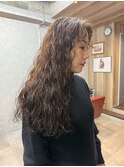 ロングパーマ