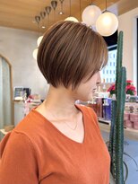 ロンドアジュール 横浜(Lond azur)&nbsp;オリーブグレー/ショートボブ/ココアベージュ/黒髪/小顔/横浜