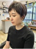 NUDE斜めバング眉上バング ベリーショート コンパクトショート