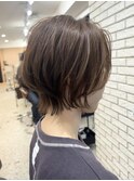 30代40代50代白髪ぼかし丸みショートくびれショート