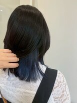 ハイレート ウニクス川越店(Hairate)&nbsp;【Hairate本川越】ブルーのインナーカラー♪