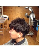 ブブグラスヘアー&nbsp;2ブロックスパイラルパーマ