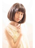 可愛いらしさに大人の雰囲気プラスボブ