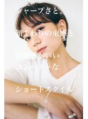 耳かけマッシュショート/ココアブラウン