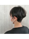 耳掛けマッシュショート