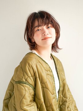 ジュール サウス 新宿南口(Joule South) 顔型別ヘアスタイル特集/マロンベージュ/Aラインボブ/新宿