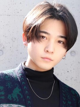 ネイビー(NAVY) サラサラセンターフォールマッシュ