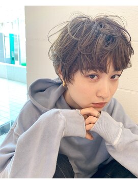 グロウミドル(GROW middle) 大人可愛いふわくしゃベリーショートスタイル