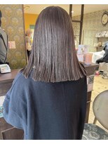 ロチカバイドールヘアー 心斎橋(Rotika by Doll hair)&nbsp;milk tea beige × ぷつっとカット
