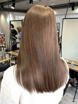 ムク 横浜店(muku) ミルクティーベージュダブルカラーケアブリーチインナーカラー