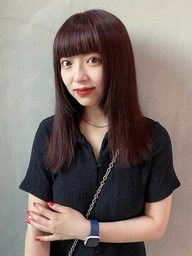 ヨーク(YOKE) 【YOKE】ボルドーカラー/ワイドバング/ポイントレイヤー