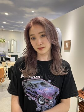 ギグス 栄店(gigs) ラベンダーカラー　ラベンダーベージュ