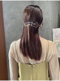 シンプルお呼ばれアレンジ