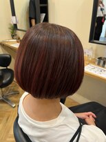 アルター(aL ter)&nbsp;ハイライト×暖色カラー［グレーベージュ/前髪パーマ］長野