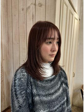 エイミーバイアフロート(amie  by afloat) 動きのある軽いレイヤースタイル×ピンクヘア