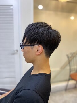 ソイクフ 四条大宮店(SOY-KUFU) 【soy-kufu】MEN'S HAIRアッシュブラックマッシュパーマ