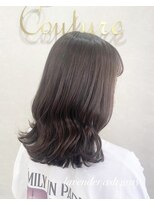 カラークチュール(Color Couture)&nbsp;ショコラアッシュ/ストレートパーマ/ふんわりカール/色っぽボブ