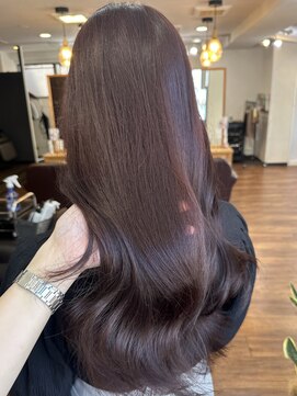 リコバイアフロート(riko by afloat) ロング/ピンクブラウン/暖色カラー/艶カラー