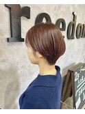 ピレンジカラー×ショートヘア