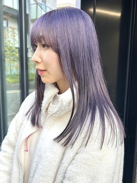 ソル ジングウマエ(SOL JINGUMAE) ミルクティーベージュレイヤーインナーカラーグレージュカラー