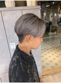 メンズダブルカラー×ミルクティーグレージュ