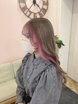シュガー ヘアアンドネイル 仙台(SUGAR)&nbsp;ピンクミルクティーベージュフェイスフレーミング♪