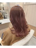 「ブリーチ毛 ピンクブラウン 」