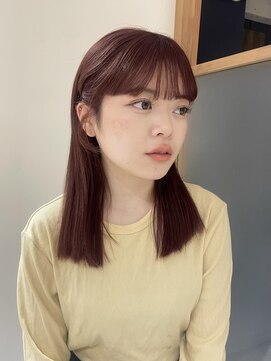 ラミエ バイ メルト 吉祥寺(lamie by melt) 【小川】ピンクラベンダー/きりっぱなし／ラベンダーベージュ