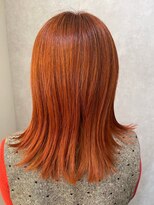 ウィスプ 赤羽店(wisp) 鮮やかな春色カラー うる艶ケア髪質改善 オレンジ#2