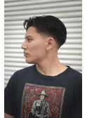テーパーフェードオールバック