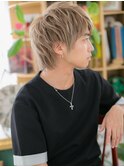 ■ハイトーンニュアンスパーマ束感ショート105-3戸頭10代20代