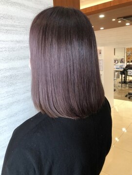 プラス ファースト ヘア(Plus 1st) モーヴピンクｘミディアム