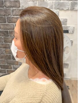 フラココ 神楽坂(hurakoko kagurazaka) 【担当:森口】赤み除去カラー艶ベージュ