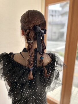 【 タイトツイン編み下ろし 】