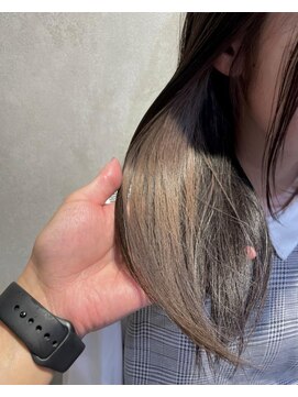 髪質改善/顔周りレイヤーカット/グレージュ[千葉/千葉駅]
