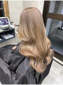 バレイヤージュ、ハイライト、レイヤーロング、キッズカット