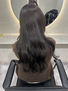 ホワイト(WHITE) オリーブグレージュ　髪質改善トリートメント