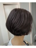 後頭部に丸みが出るショートボブ