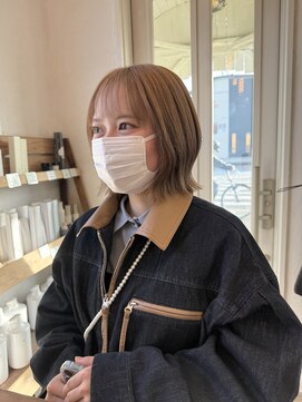 ヘアーチェリーコーク ランプ(HAIR CHERRY COKE Lamp) ＊ミルクティーベージュ×ボブ