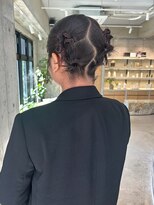 オムズポカ 栄矢場町店(OM's poka)&nbsp;タイトツインシニヨン/ヘアセット/ボブヘアセット/ボブアレンジ