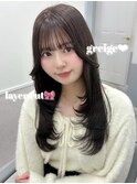ミルクティーブロンド/ダークブルー/デジタルパーマ/名古屋