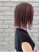ラフミディアム切りっぱなしボブ